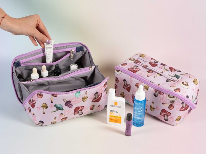 Cosmetiquera Grande de Hongos