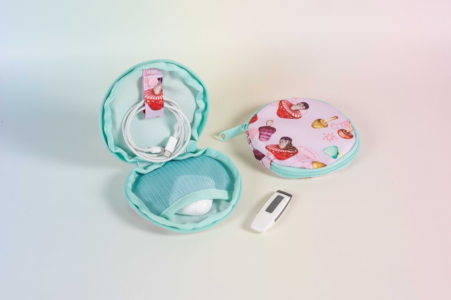 Portacables Pequeño de Hongos